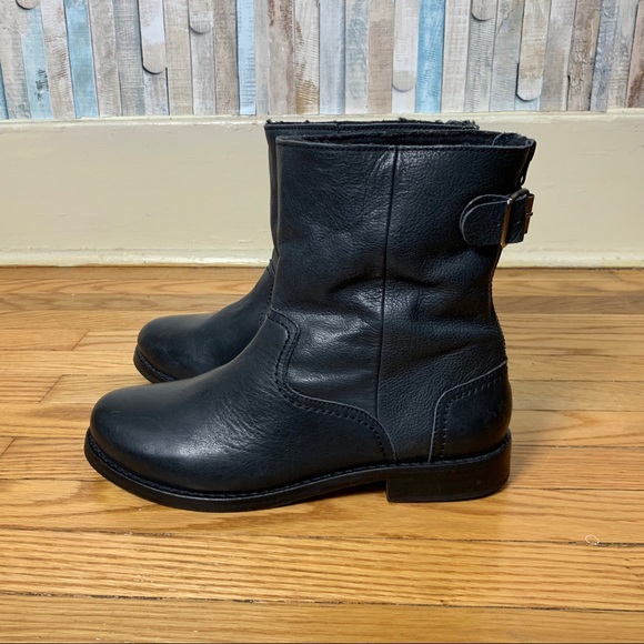 Boden Shoes - Boden 41 9.5 Black Leather Moto Biker Ankle Boot